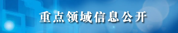 重点领域信息公开